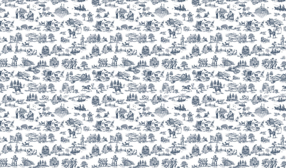 Papel mural Toile de Jouy