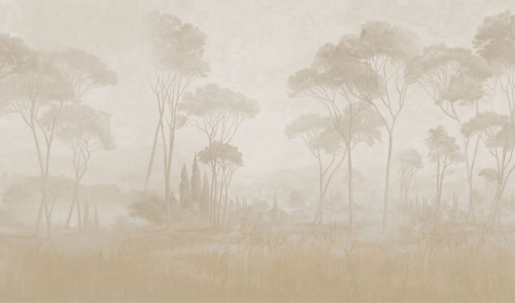 Papel mural Bosque Nublado