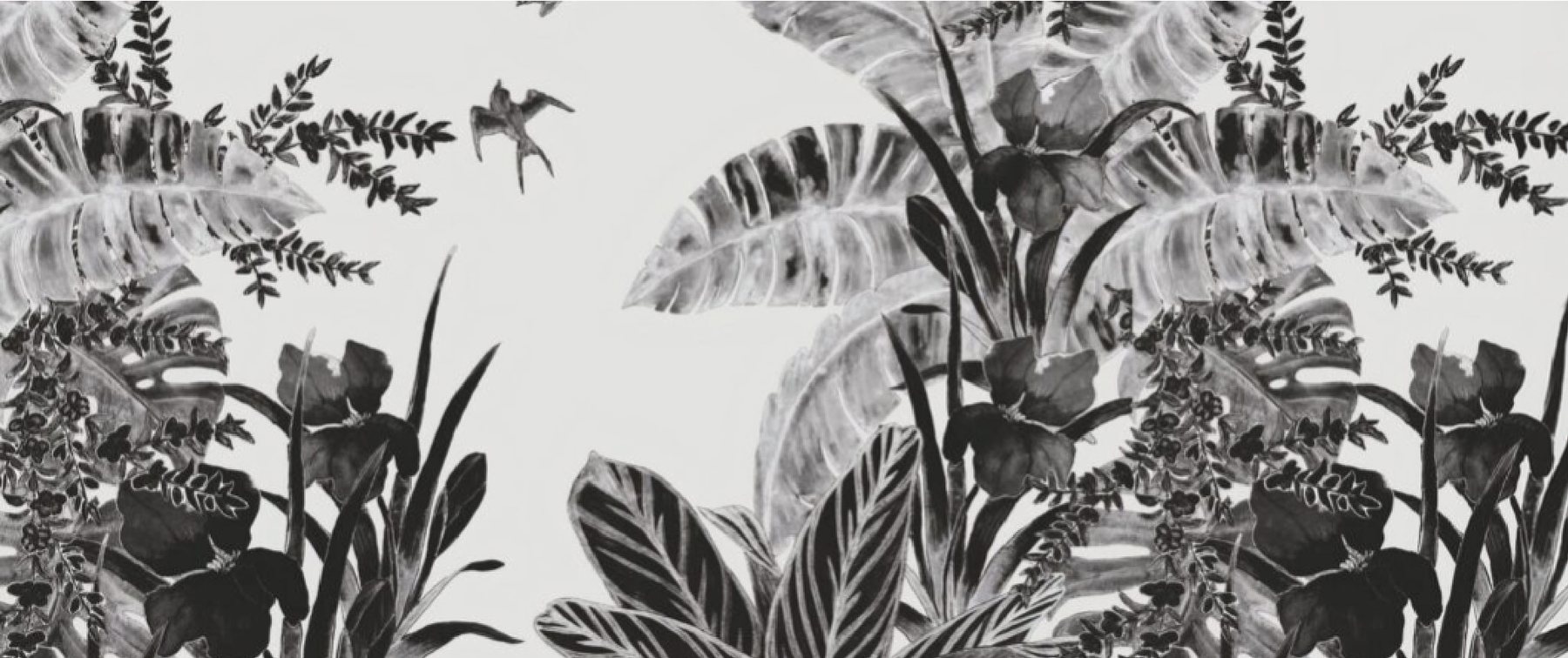 Espacio con papel mural igual de vivo que el primer día