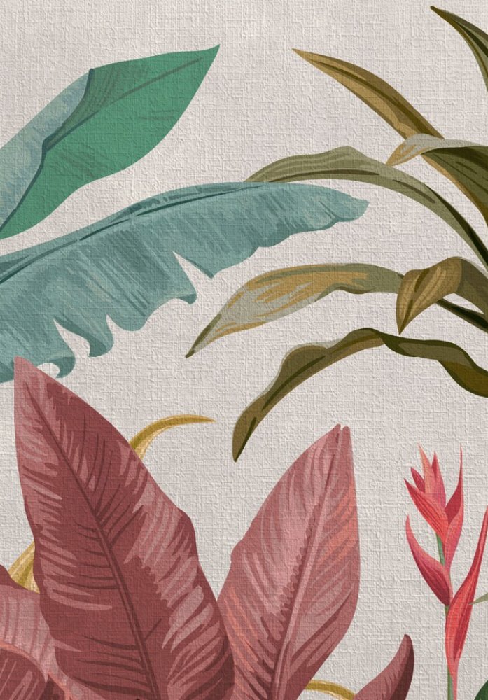 Acercamiento del papel mural BORA BORA donde se aprecia la textura