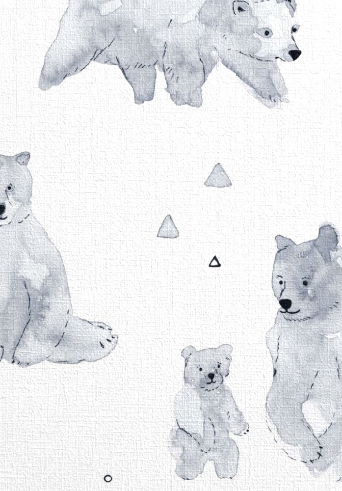 Acercamiento del papel mural OSO donde se aprecia la textura